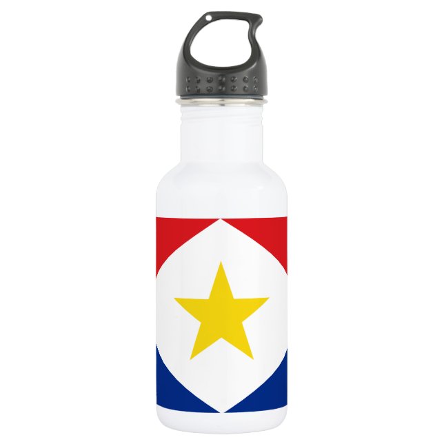 Botella De Agua Bandera de Saba (Anverso)