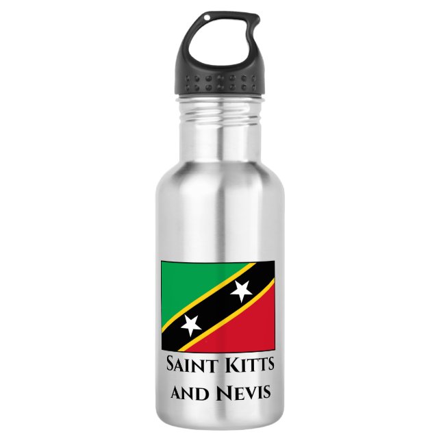 Botella De Agua Bandera de Saint Kitts y Nevis (Anverso)