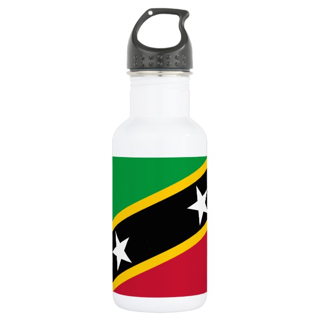 Botella De Agua Bandera de Saint Kitts y Nevis (Anverso)