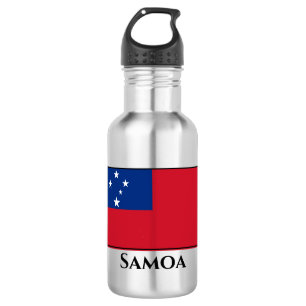 Botella De Agua Bandera de Samoa
