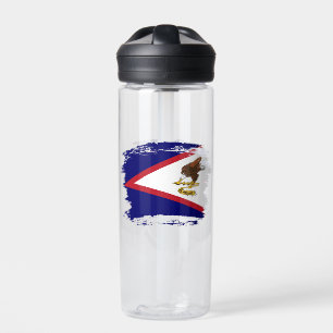 Botella De Agua bandera de Samoa Americana