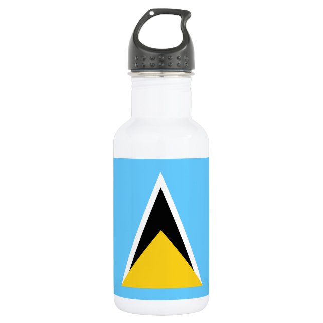 Botella De Agua Bandera de Santa Lucía (Anverso)