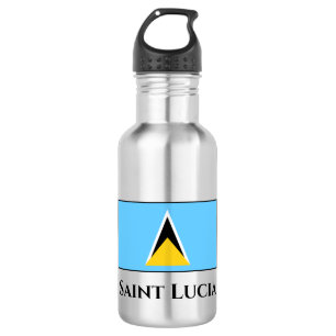 Botella De Agua Bandera de Santa Lucía