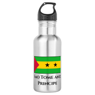 Botella De Agua Bandera de Santo Tomé y Príncipe