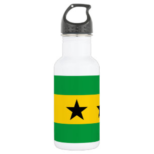 Botella De Agua Bandera de Santo Tomé y Príncipe