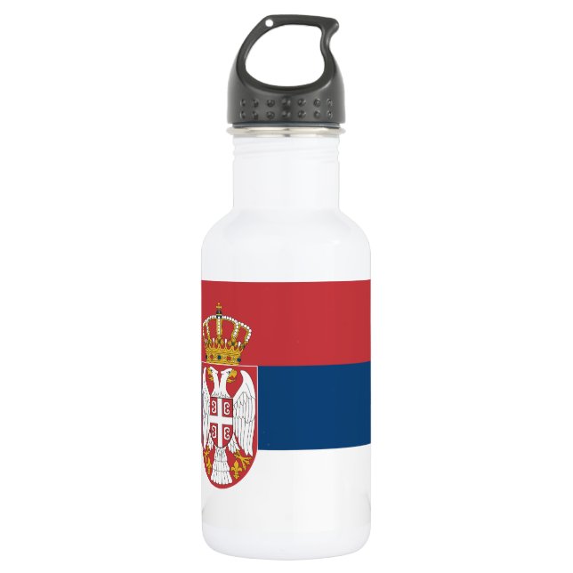Botella De Agua Bandera de Serbia (Anverso)