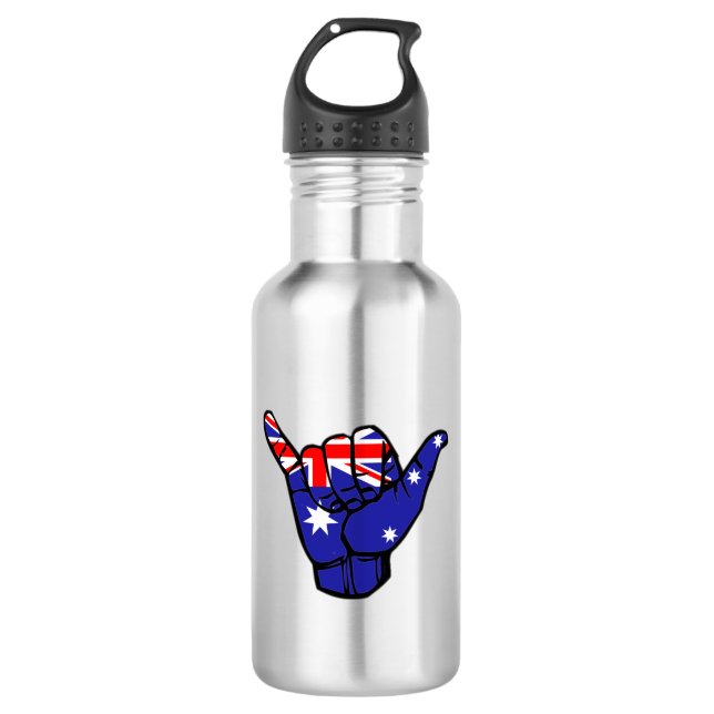 Botella De Agua Bandera de Shaka Australia (Anverso)