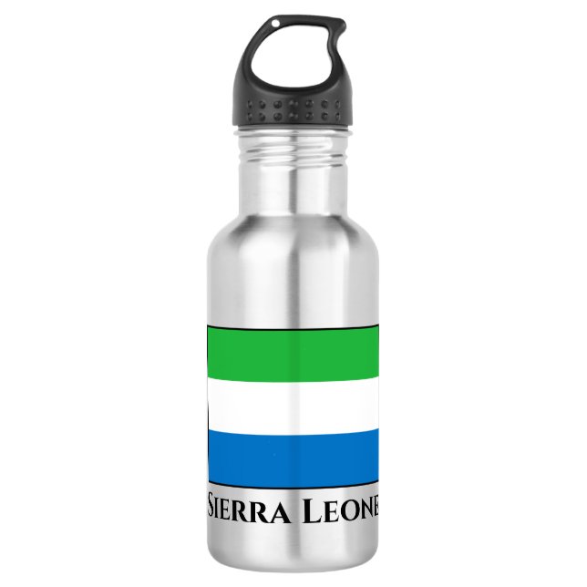 Botella De Agua Bandera de Sierra Leona (Anverso)