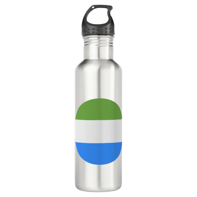 Botella De Agua Bandera de Sierra Leona (Anverso)