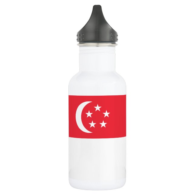 Botella De Agua Bandera de Singapur (Izquierda)