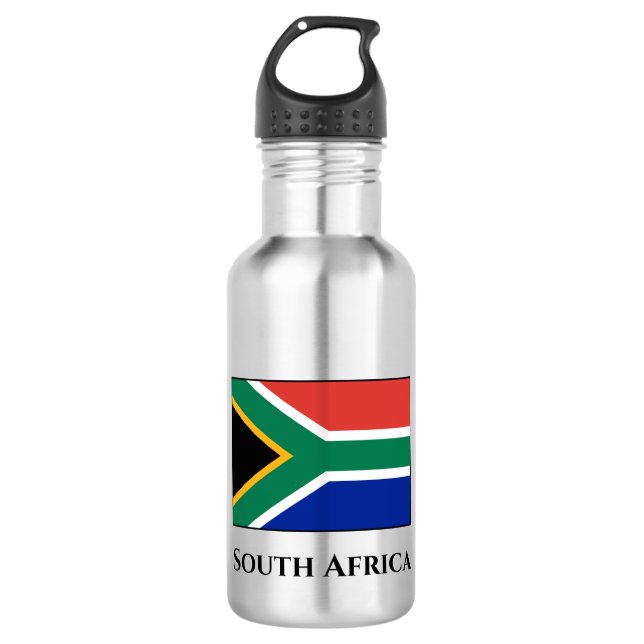 Botella De Agua Bandera de Sudáfrica (Anverso)
