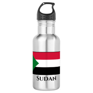 Botella De Agua Bandera de Sudán