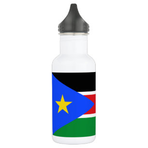 Botella De Agua Bandera de Sudán del Sur