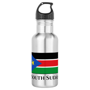 Botella De Agua Bandera de Sudán del Sur