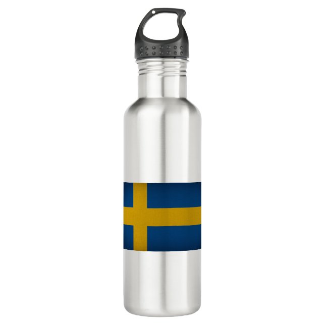 Botella De Agua Bandera de Suecia (Anverso)