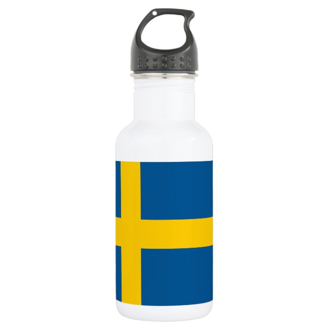 Botella De Agua Bandera de Suecia (Anverso)