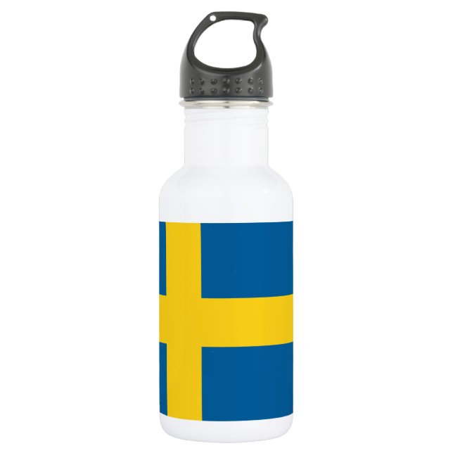 Botella De Agua bandera de suecia (Anverso)