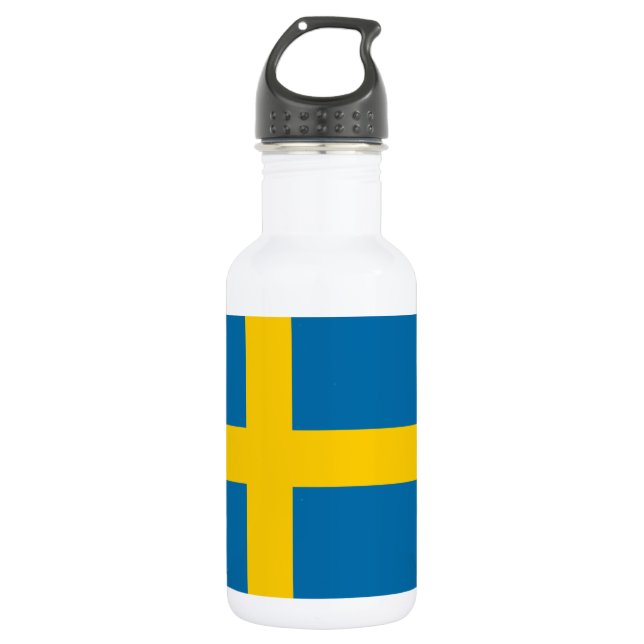 Botella De Agua Bandera de Suecia (Anverso)