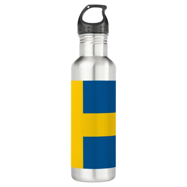 Botella De Agua Bandera de Suecia (Anverso)