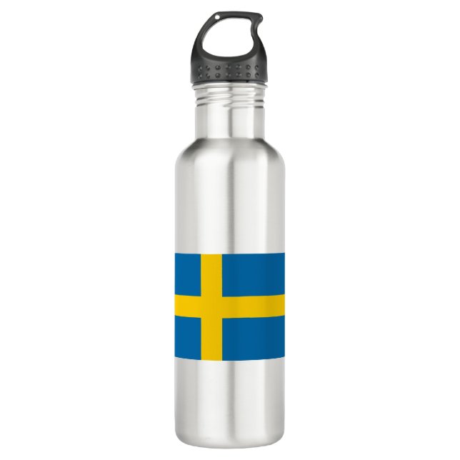 Botella De Agua Bandera de Suecia (Anverso)