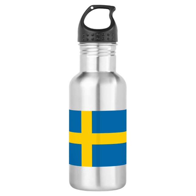 Botella De Agua Bandera de Suecia (Anverso)