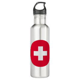 Botella De Agua Bandera de Suiza