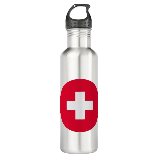 Botella De Agua Bandera de Suiza (Anverso)