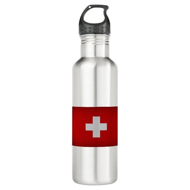Botella De Agua Bandera de Suiza (Anverso)