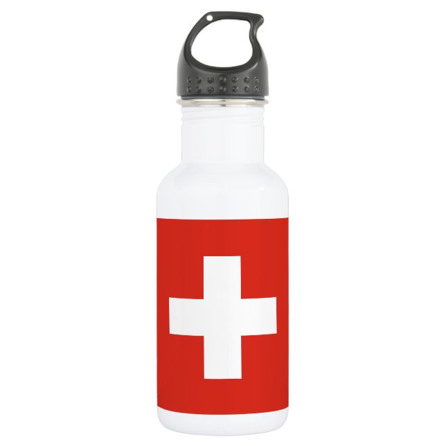 Botella De Agua Bandera de Suiza (Anverso)