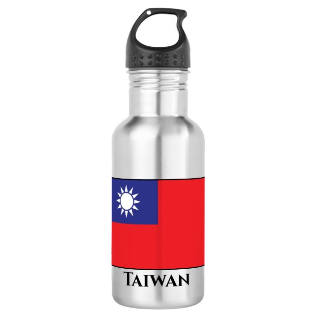 Botella De Agua Bandera de Taiwán (Anverso)