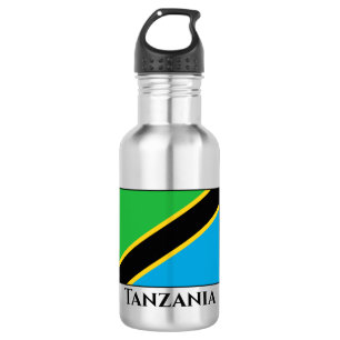 Botella De Agua Bandera de Tanzania