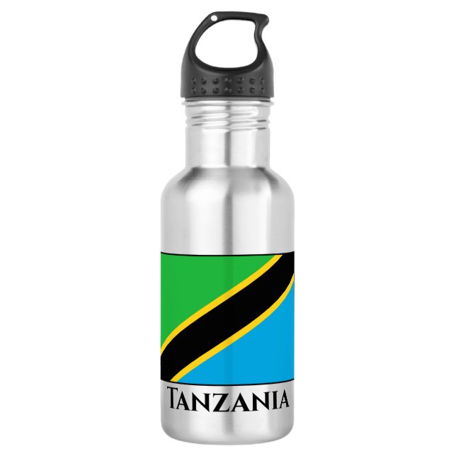 Botella De Agua Bandera de Tanzania (Anverso)