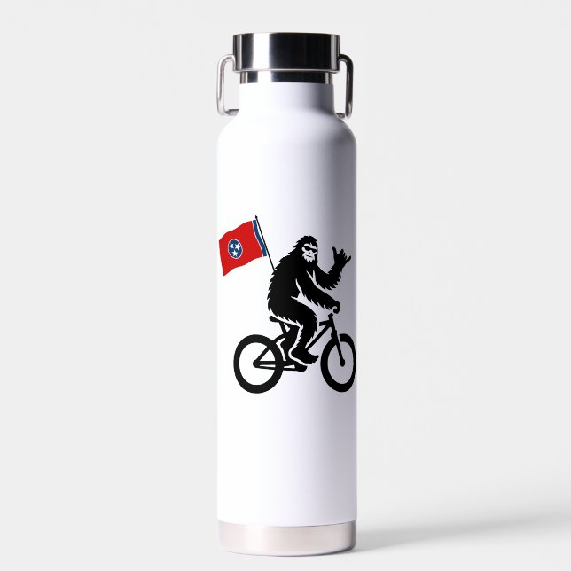 Botella De Agua Bandera de Tennessee para ciclismo de pie (Delantero)
