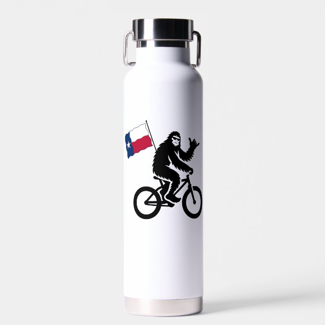 Botella De Agua Bandera de Texas para montar en bicicleta (Delantero)
