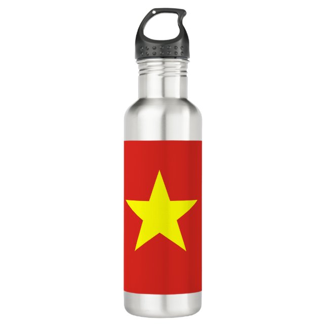Botella De Agua Bandera de Vietnam (Anverso)