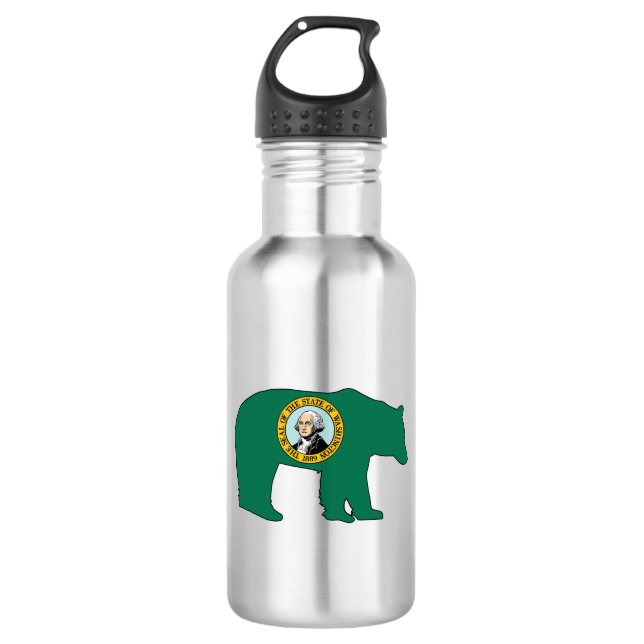 Botella De Agua Bandera de Washington (Anverso)