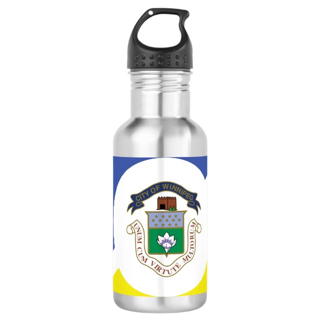 Botella De Agua Bandera de Winnipeg, Manitoba (Anverso)