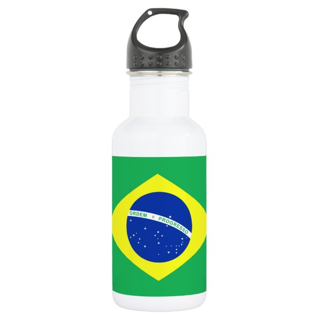 Botella De Agua Bandera del Brasil (Anverso)