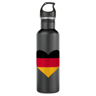 Botella De Agua Bandera del corazón de Alemania