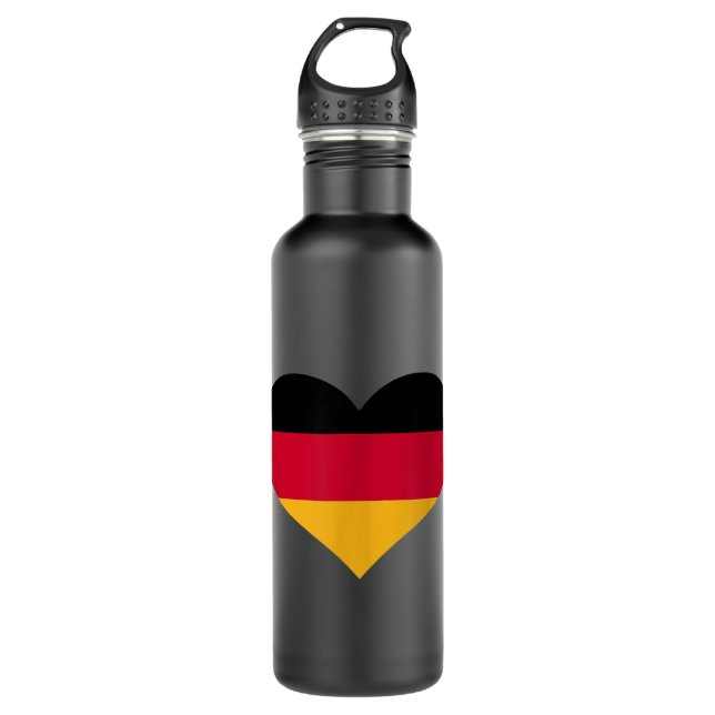 Botella De Agua Bandera del corazón de Alemania (Anverso)