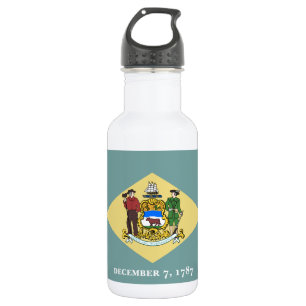Botella De Agua Bandera del estado de Delaware