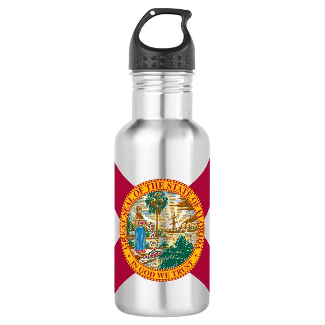 Botella De Agua Bandera del estado de Florida (Anverso)