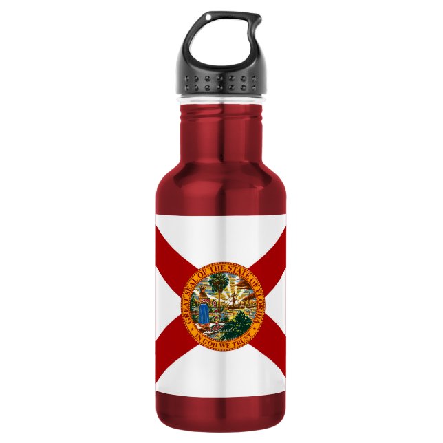 Botella De Agua Bandera del Estado de Florida (Anverso)