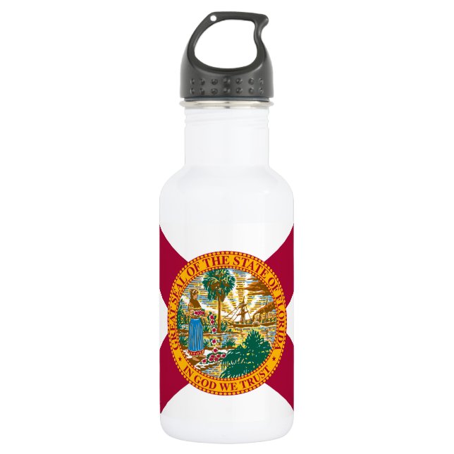 Botella De Agua Bandera del estado de Florida (Anverso)