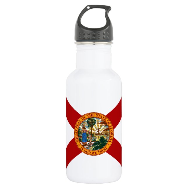Botella De Agua Bandera del estado de Florida (Anverso)