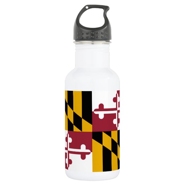 Botella De Agua Bandera del Estado de Maryland (Anverso)