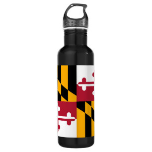 Botella De Agua Bandera del Estado de Maryland festivo