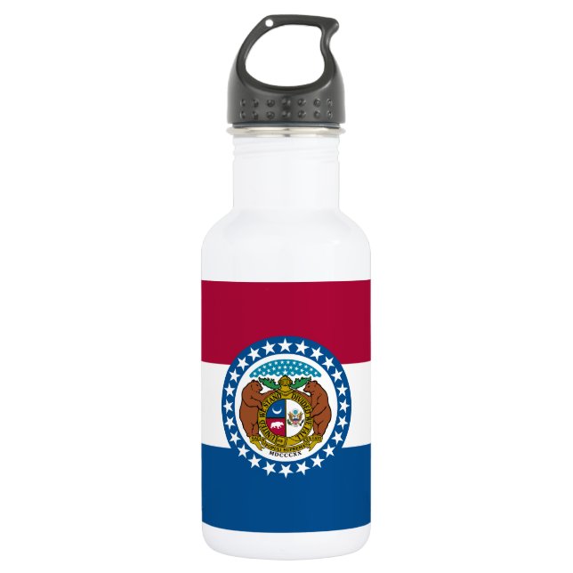 Botella De Agua Bandera del Estado de Misuri (Anverso)