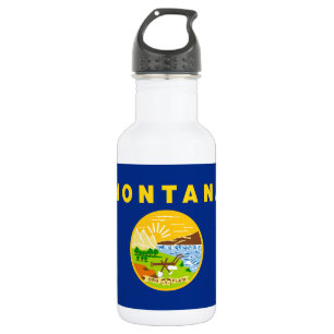 Botella De Agua Bandera del estado de Montana