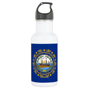 Botella De Agua Bandera del estado de New Hampshire